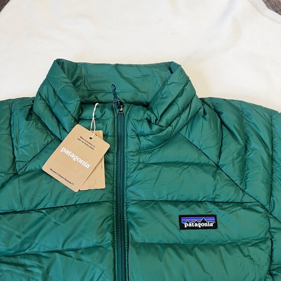 New $279 Patagonia Womens 2XL Down Sweater Full Zip Puffer Jacket Conifer GREEN - Picture 6 of 13